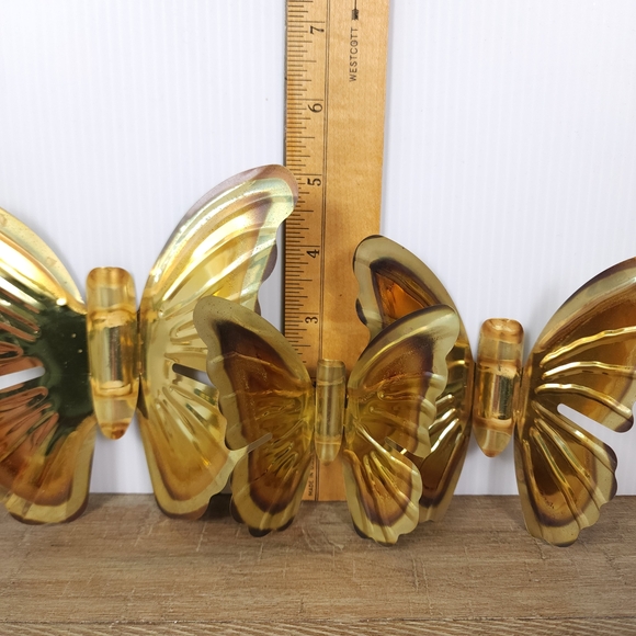 Home Interiors Gold Butterfly Trio Wall Art - Picture 5 of 5